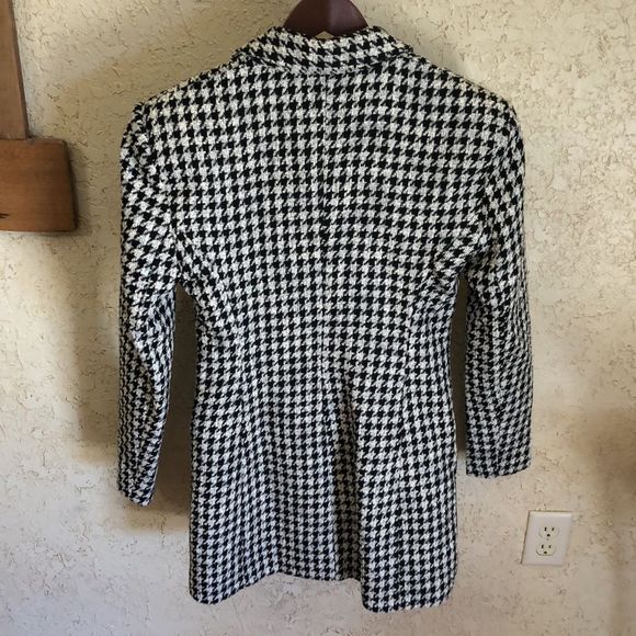 NWT Zara Houndstooth Structured Blazer Dress - Picture 5 of 16